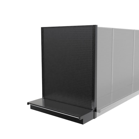 Lozier Gondola Shelving End Cap Black 48W 60H 25D P465S-EC